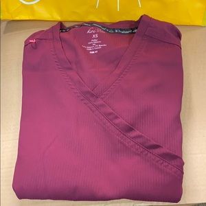 Koi Lite Philosophy Mock Wrap Scrub Top